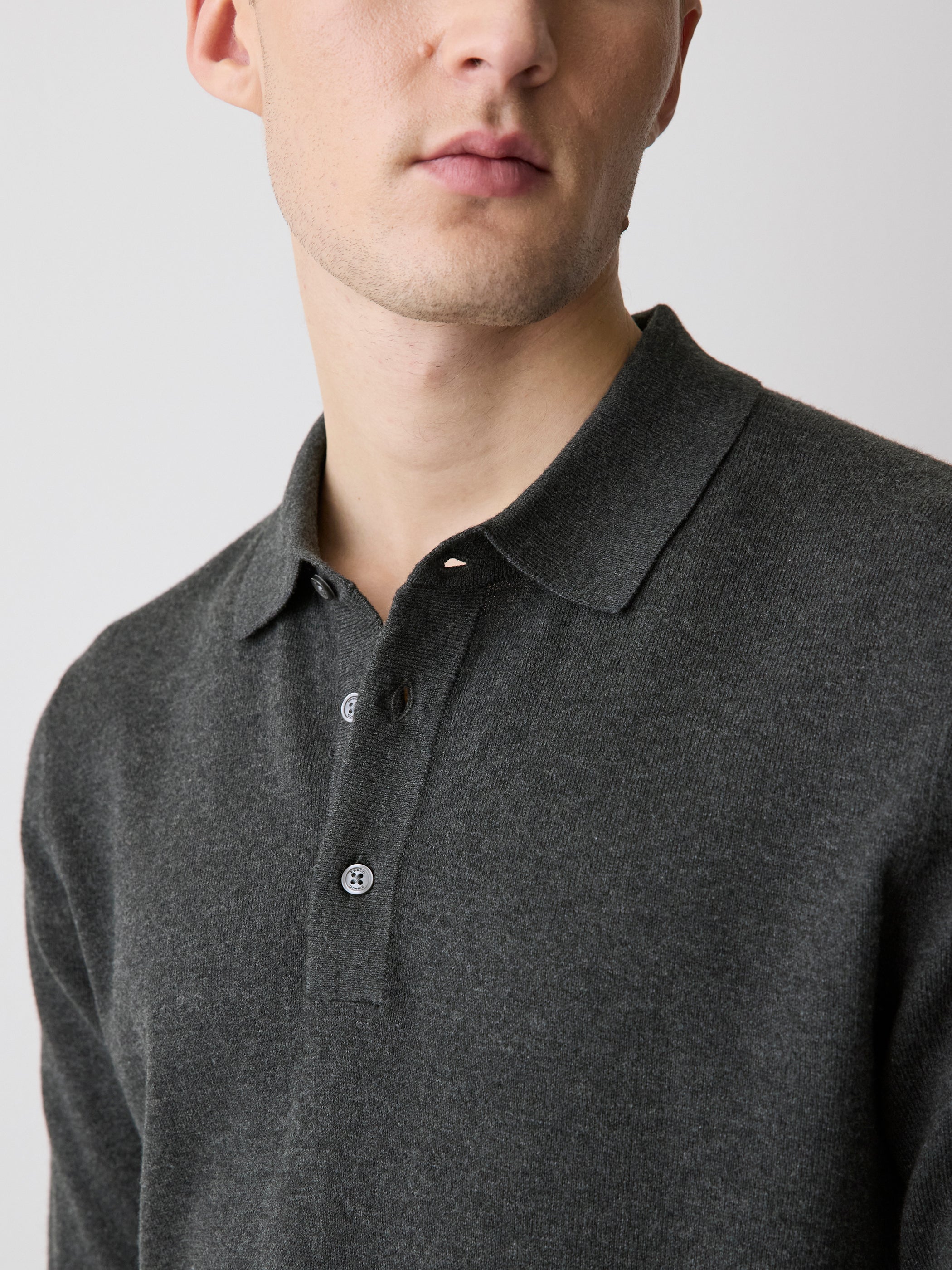 Pull Polo à Manches Longues