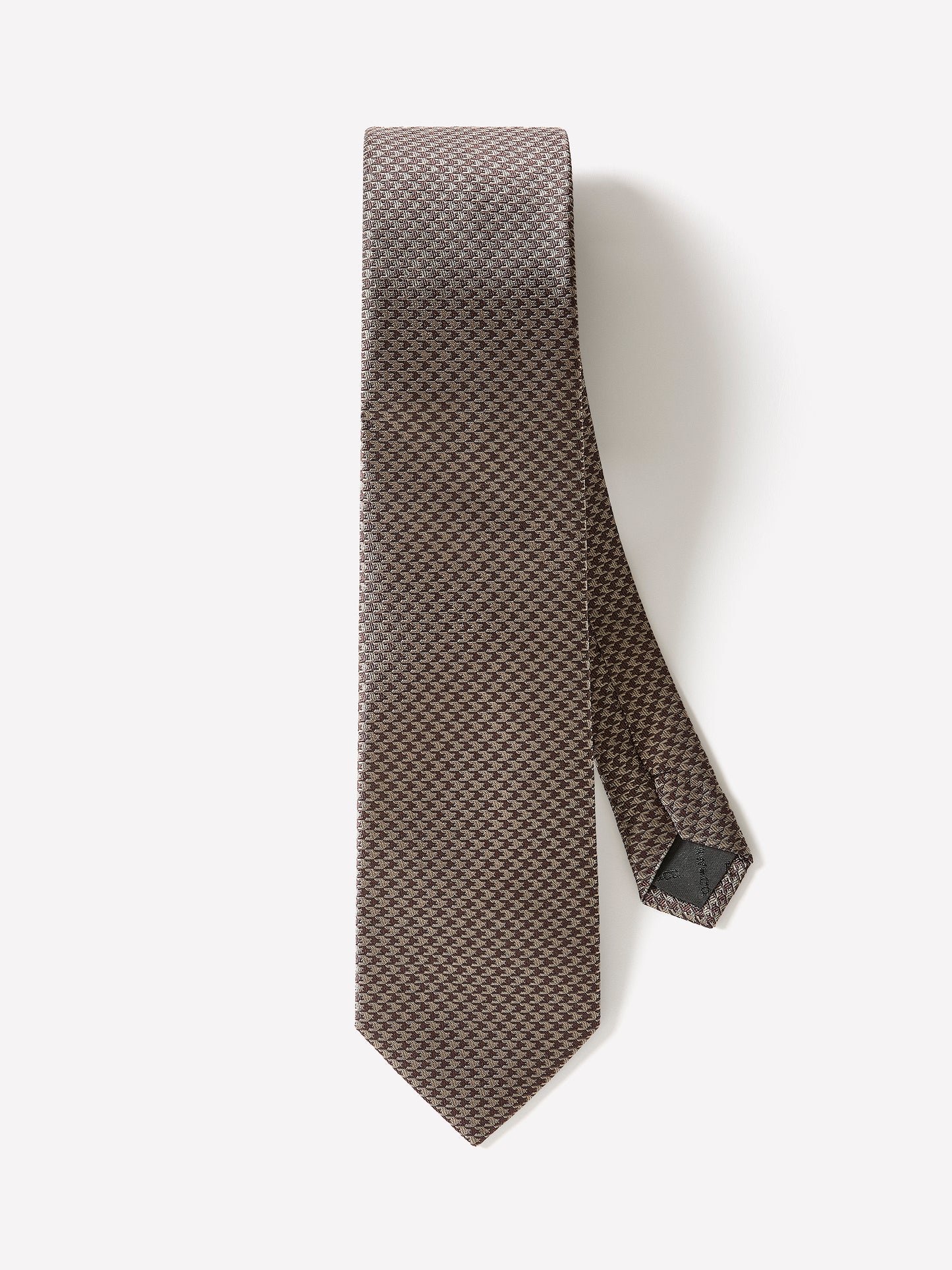 Woven Silk Houndstooth Tie