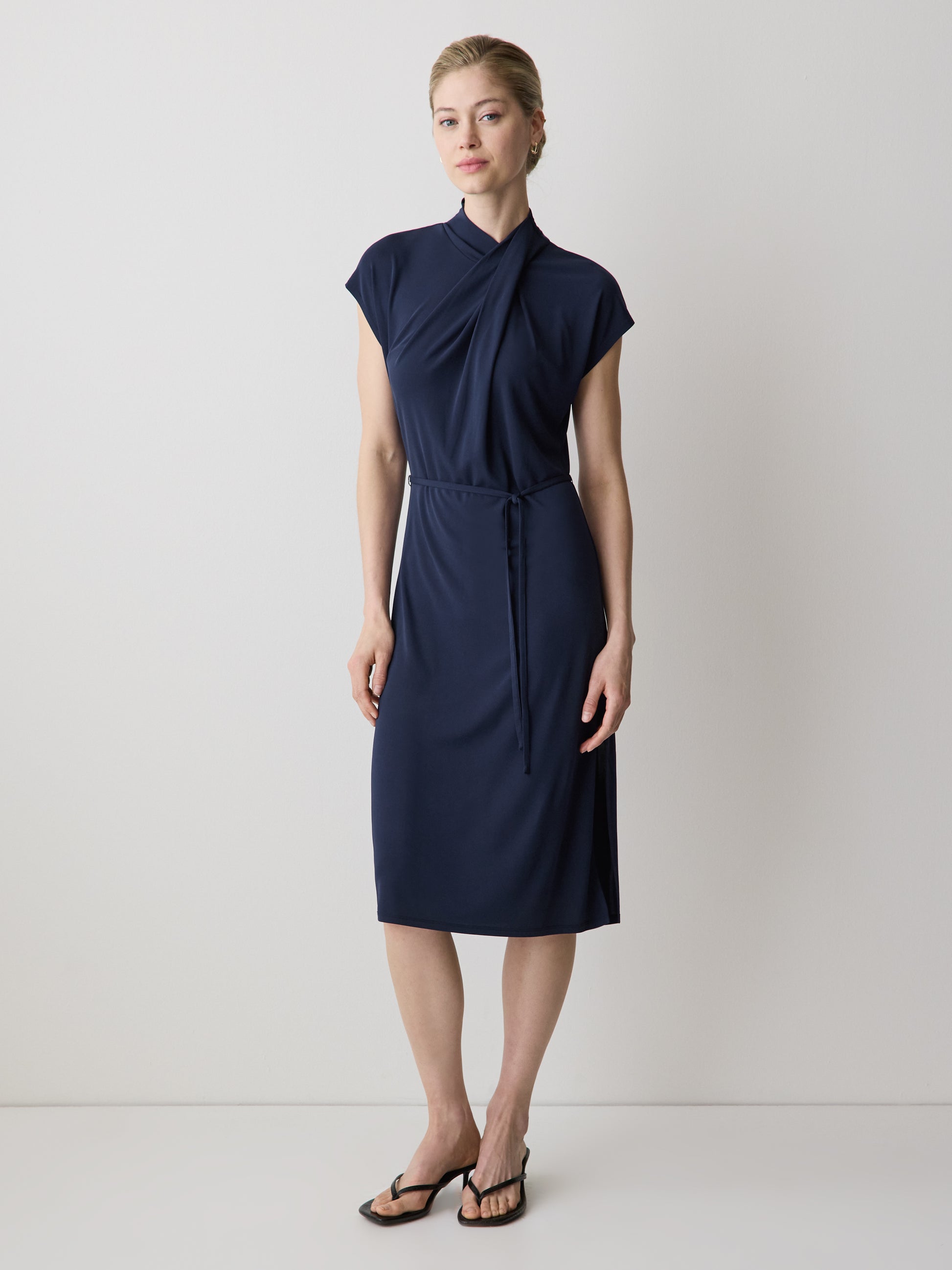 Women's Fitted High-Neck Extended-Sleeve Dress  RW&CO