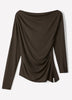 Off Shoulder Silk Blend Top