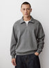 Long-Sleeve Half-Zip Polo Sweater