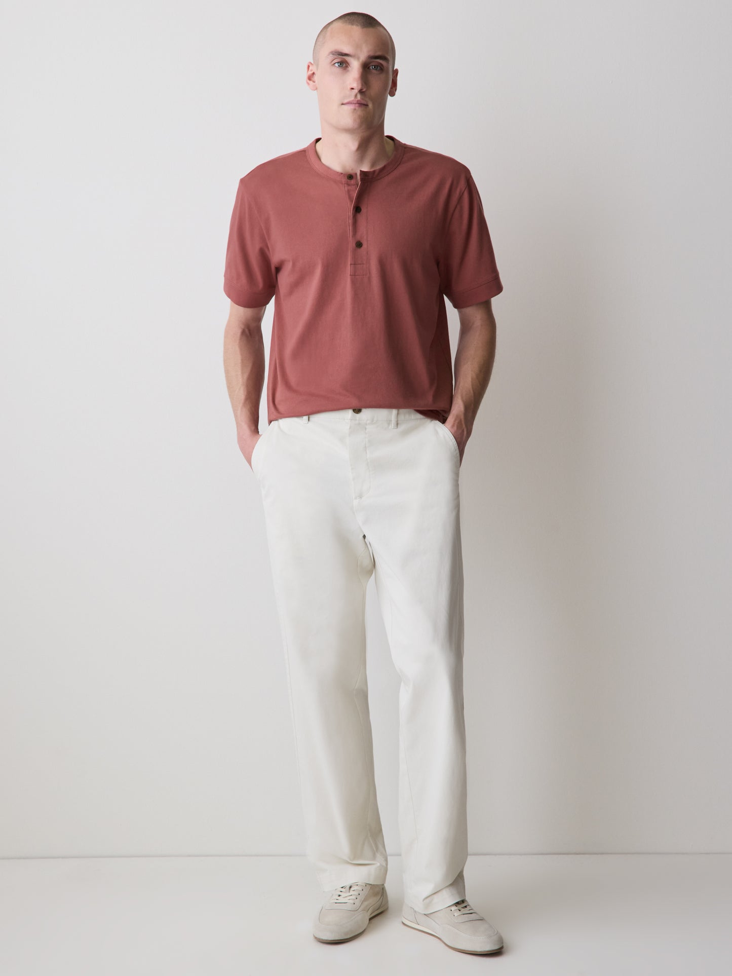 Short-Sleeve Henley T-Shirt