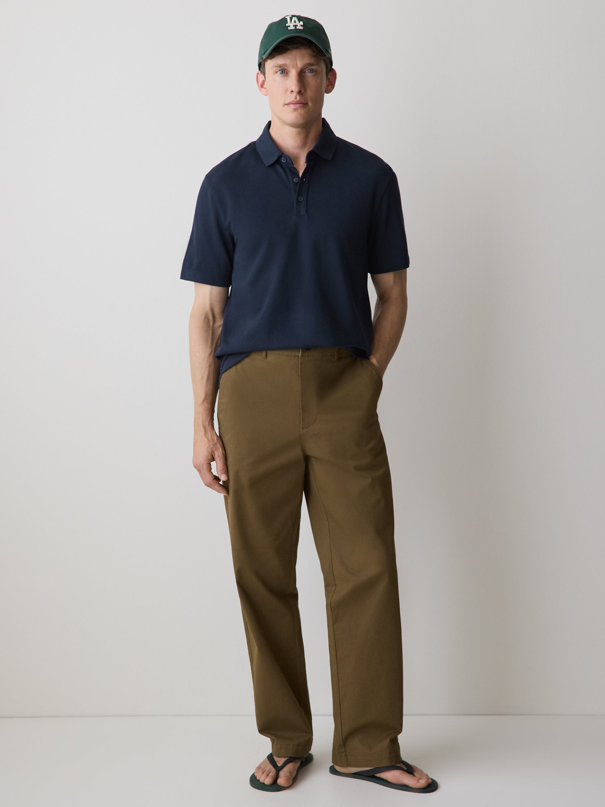 Straight-Leg Relaxed Chino Pant