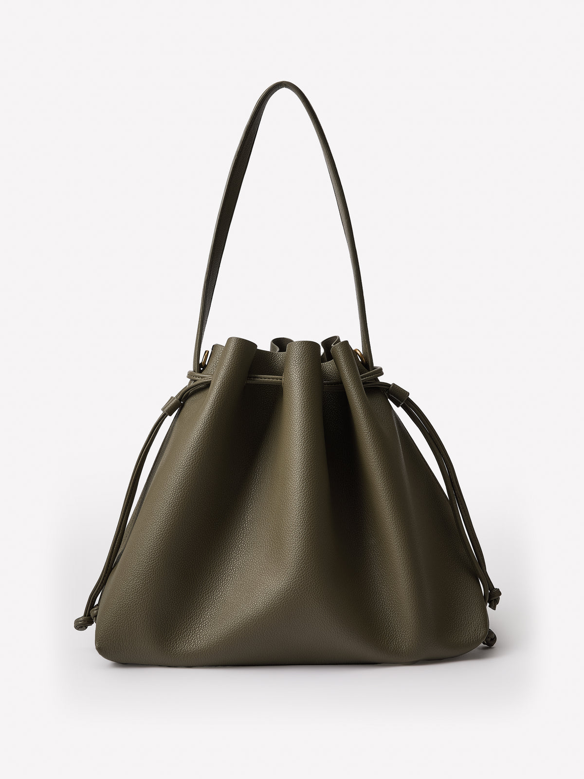 Large Faux Leather Cross-Body Bag