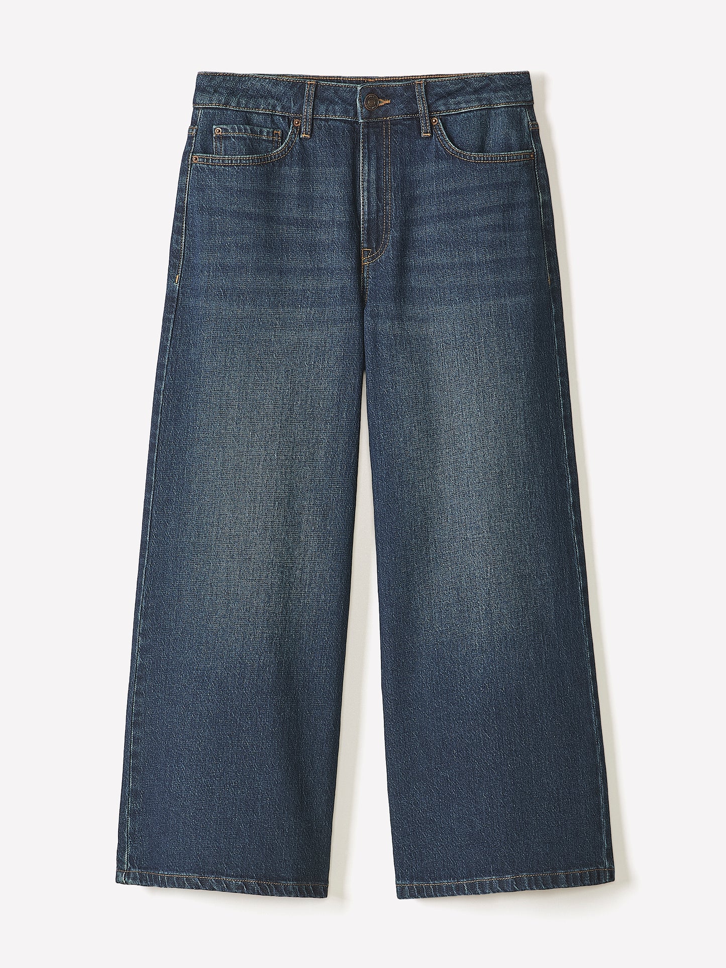 High-Rise Wide-Leg Cropped Jeans