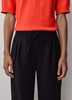 Pull-On Mid-Rise Wide-Leg Pant