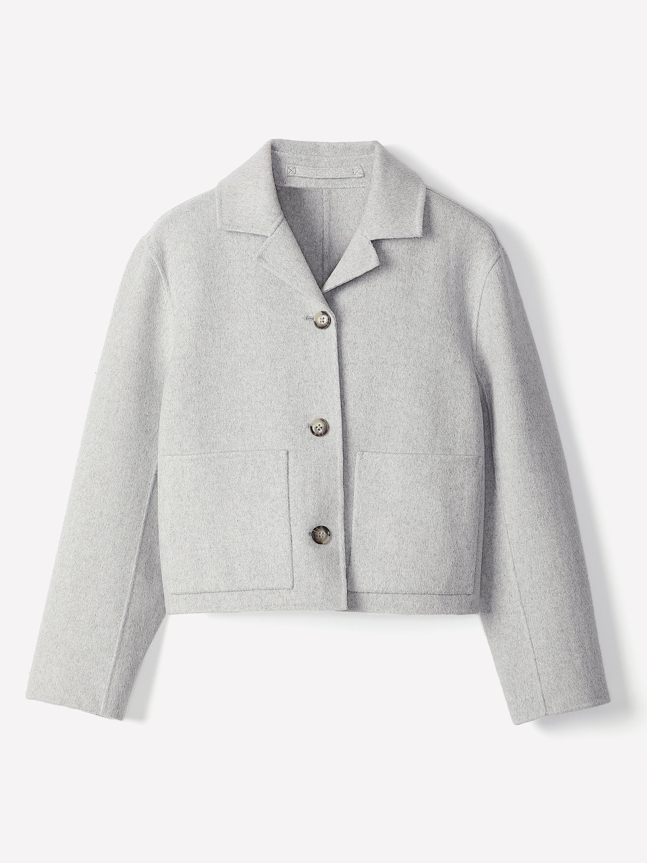 Manteau de Transition Double Face en Laine