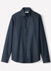 Slim Fit Cotton Shirt with Stand Collar