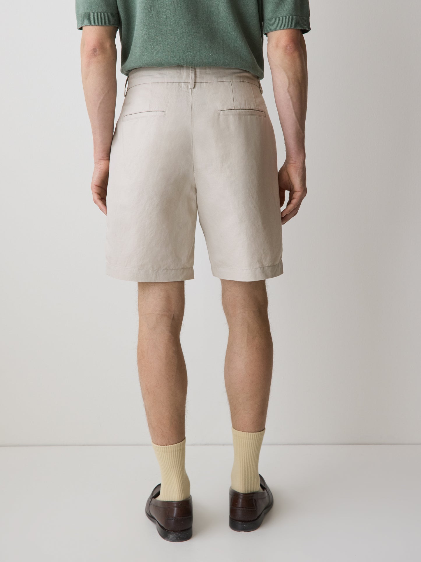 Linen-Blend Shorts