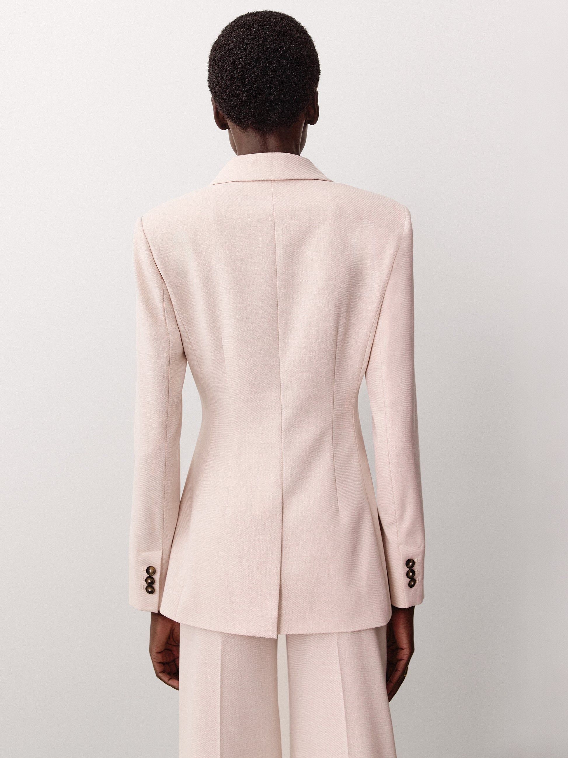 Double-Breasted Hourglass Blazer