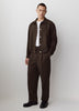 Men's Woven Jacket with Snap Closure