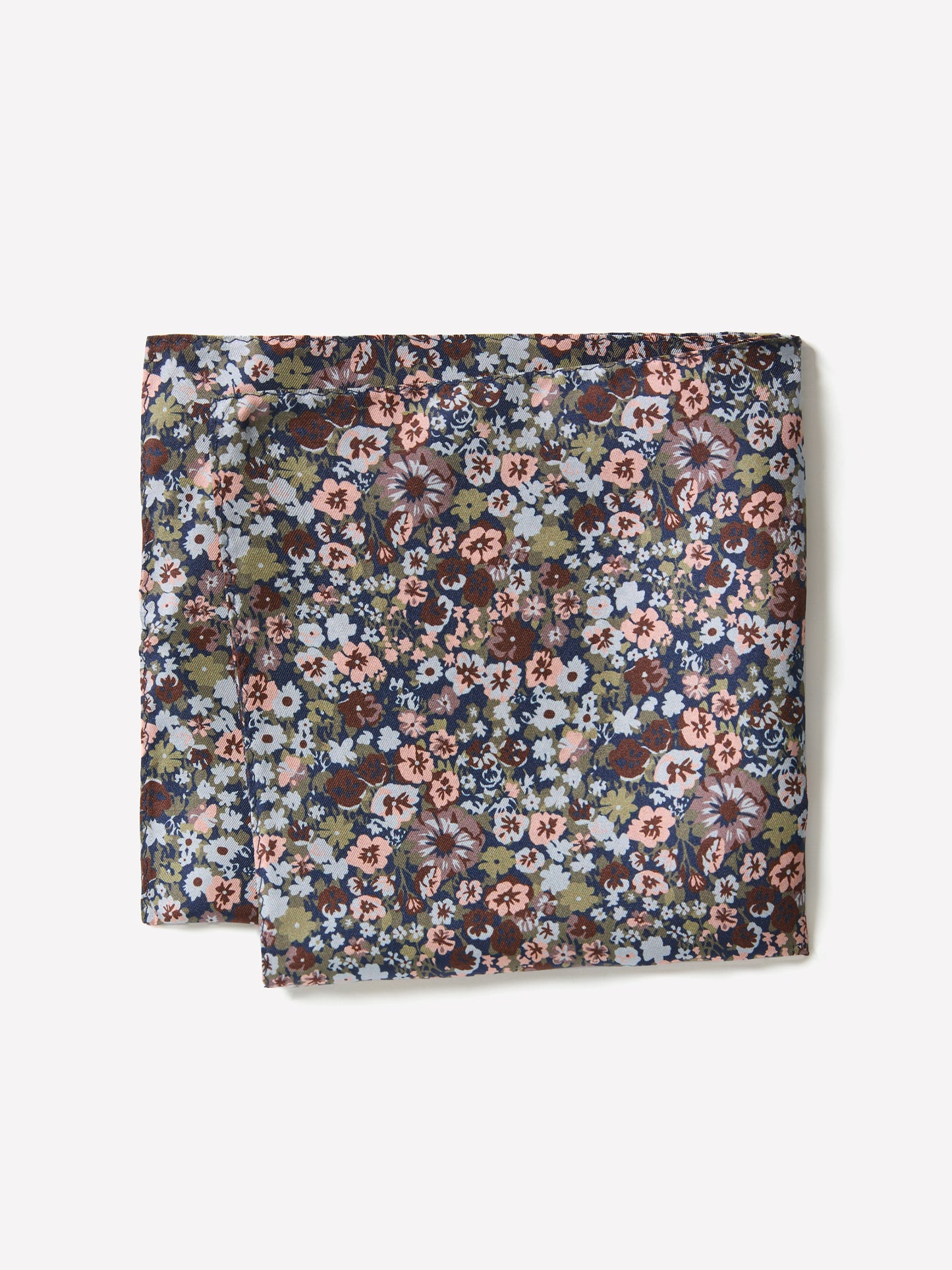 Pocket Square 100% Silk Multi Floral Design