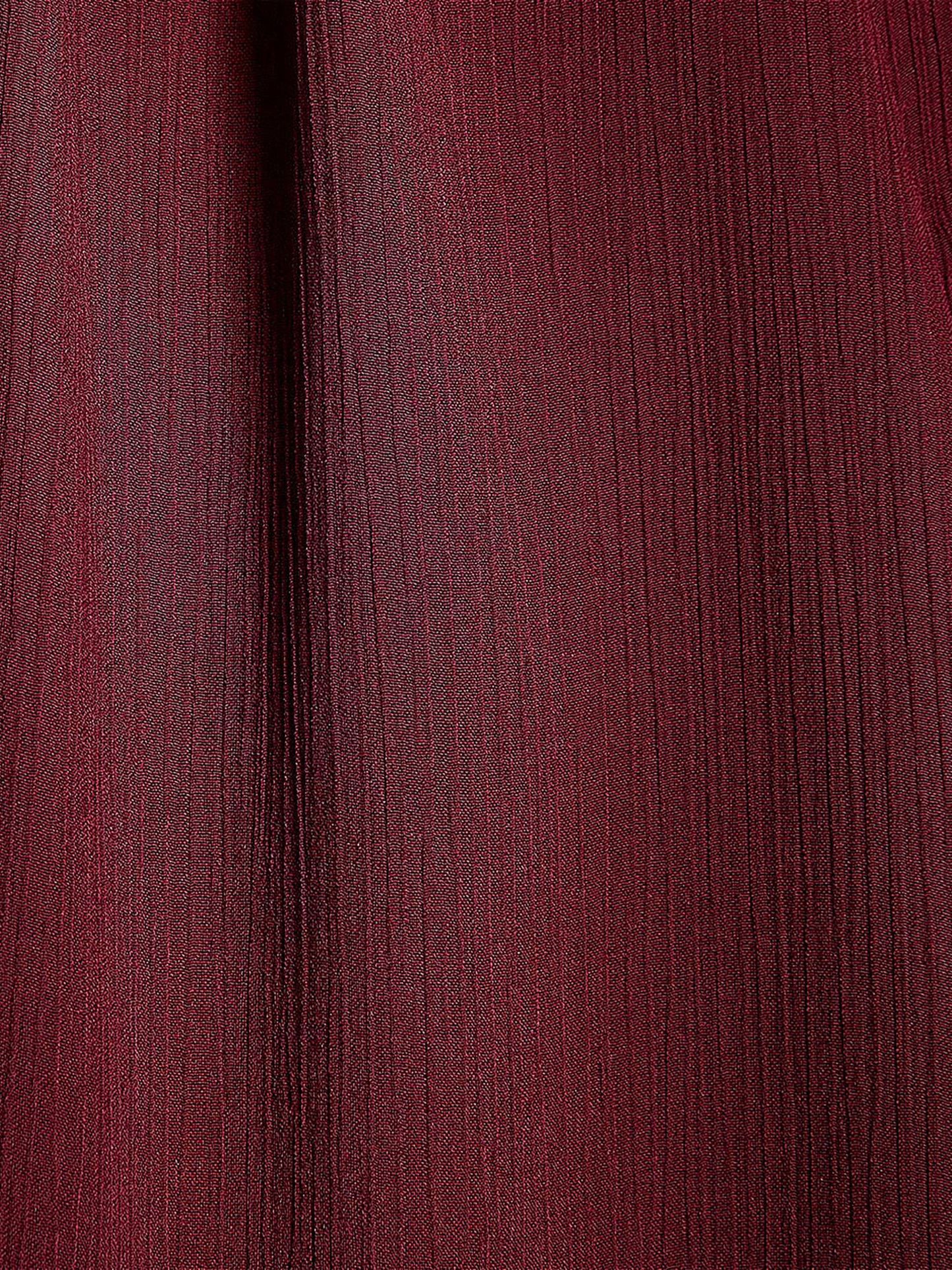 Blouse Popover en Mousseline à Manches Longues