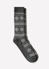Men’s Cotton Blend Snowflake Socks