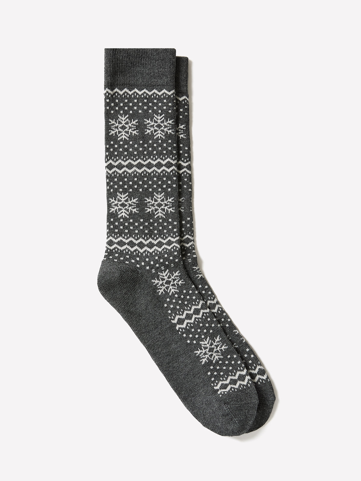 Men’s Cotton Blend Snowflake Socks