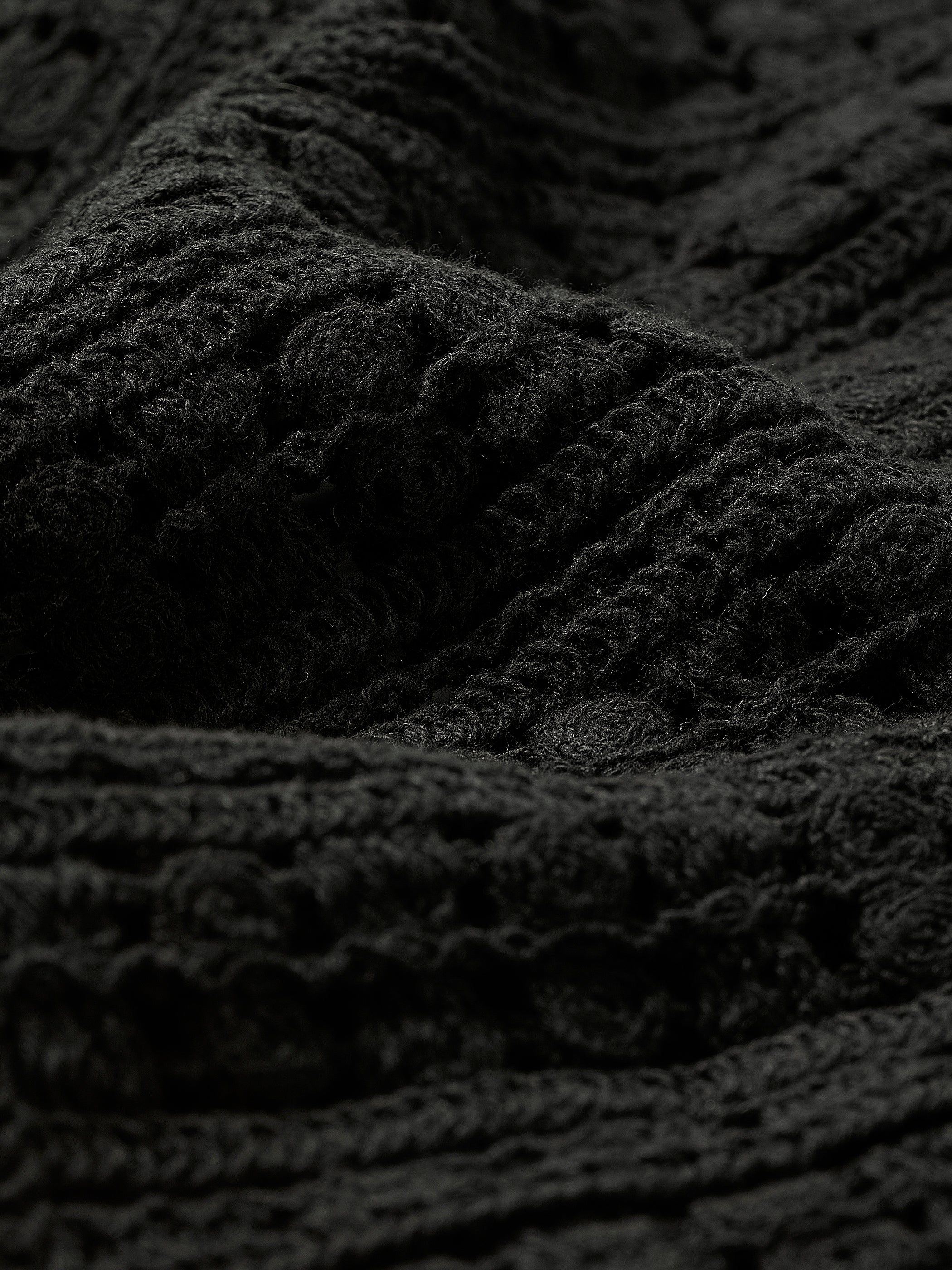 Knit Crochet Relaxed Tee in 100% Cotton