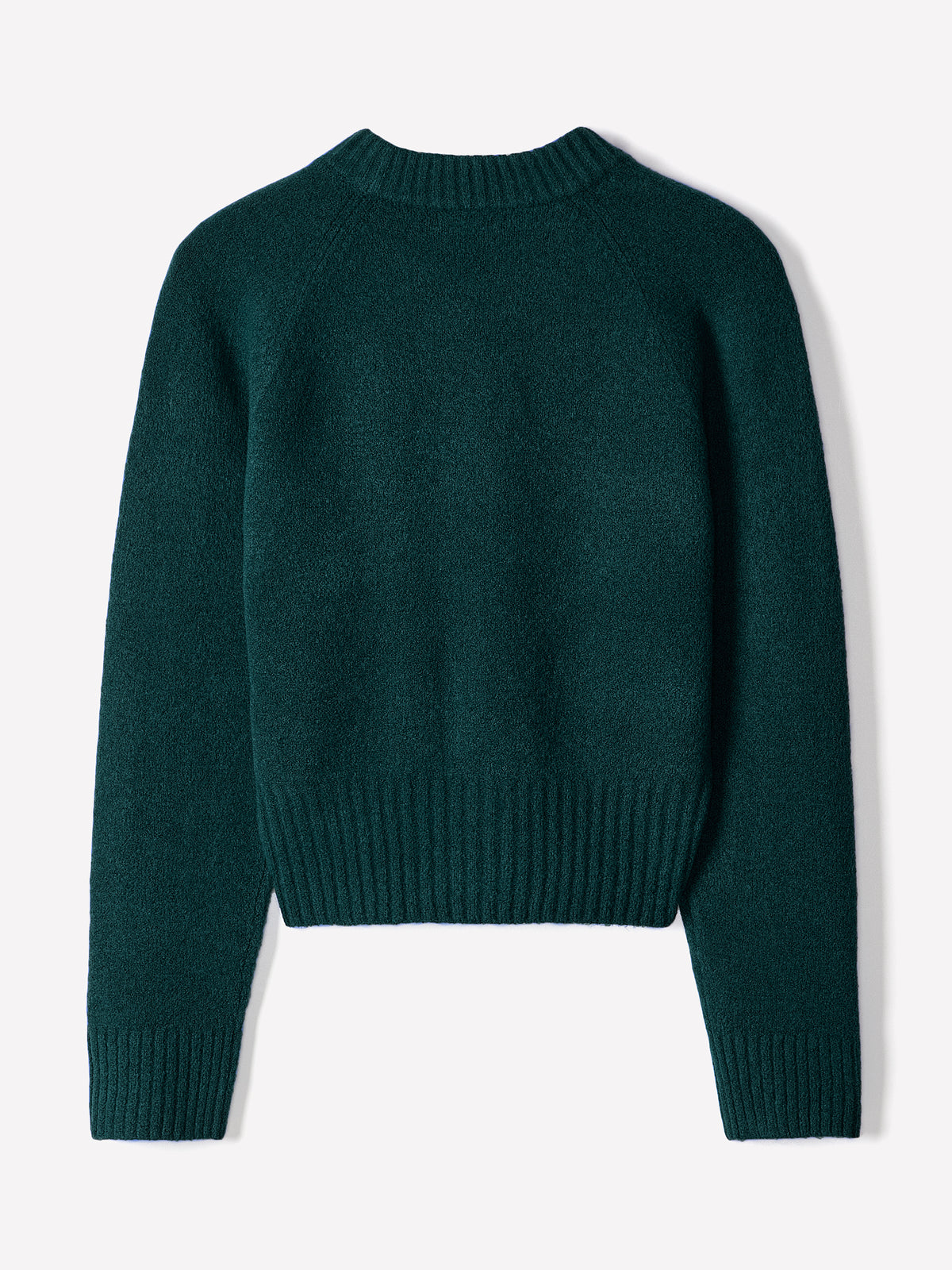 Long-Sleeve Crew-Neck Spongy Pullover