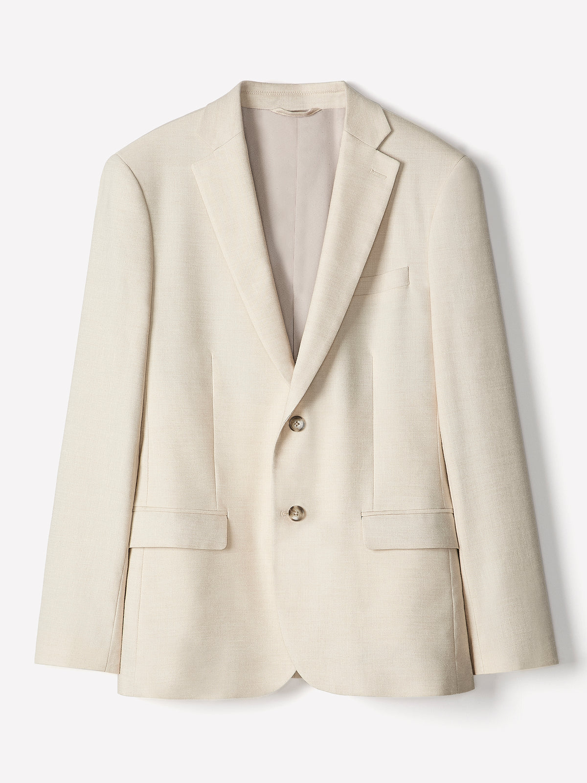 Slim Fit Stretch Linen Suit Blazer