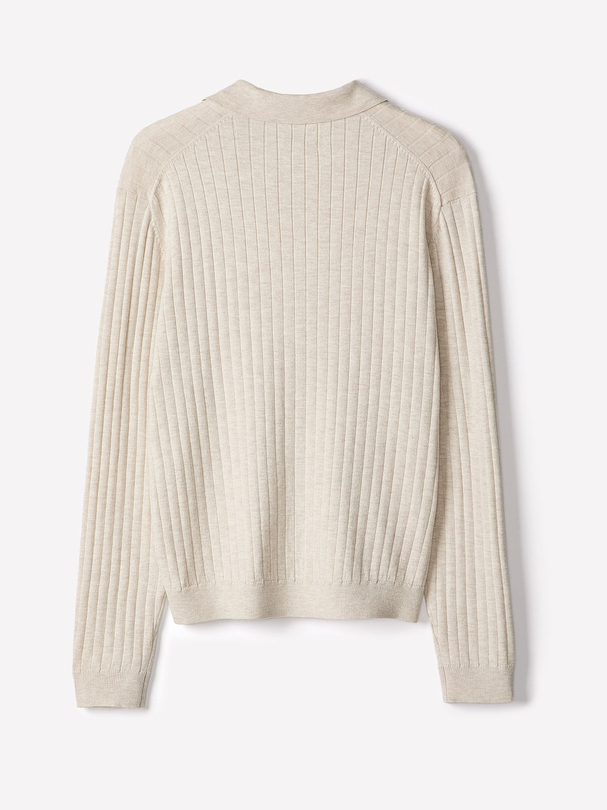 Long-Sleeve Sweater with Johnny Collar