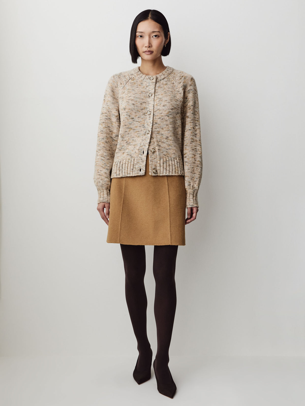 Wool Blend Mini Skirt