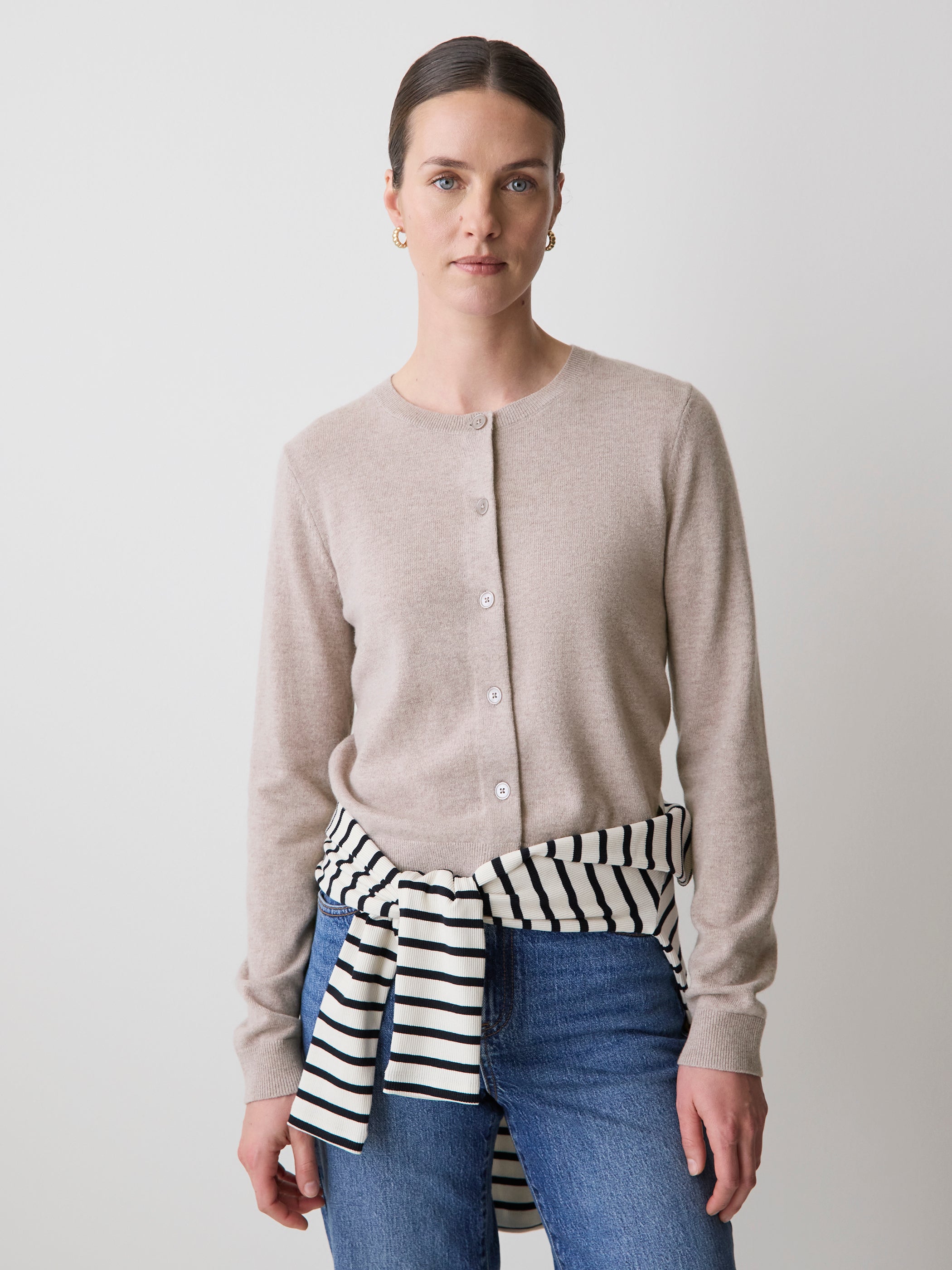 Merino Wool Button-Down Cardigan