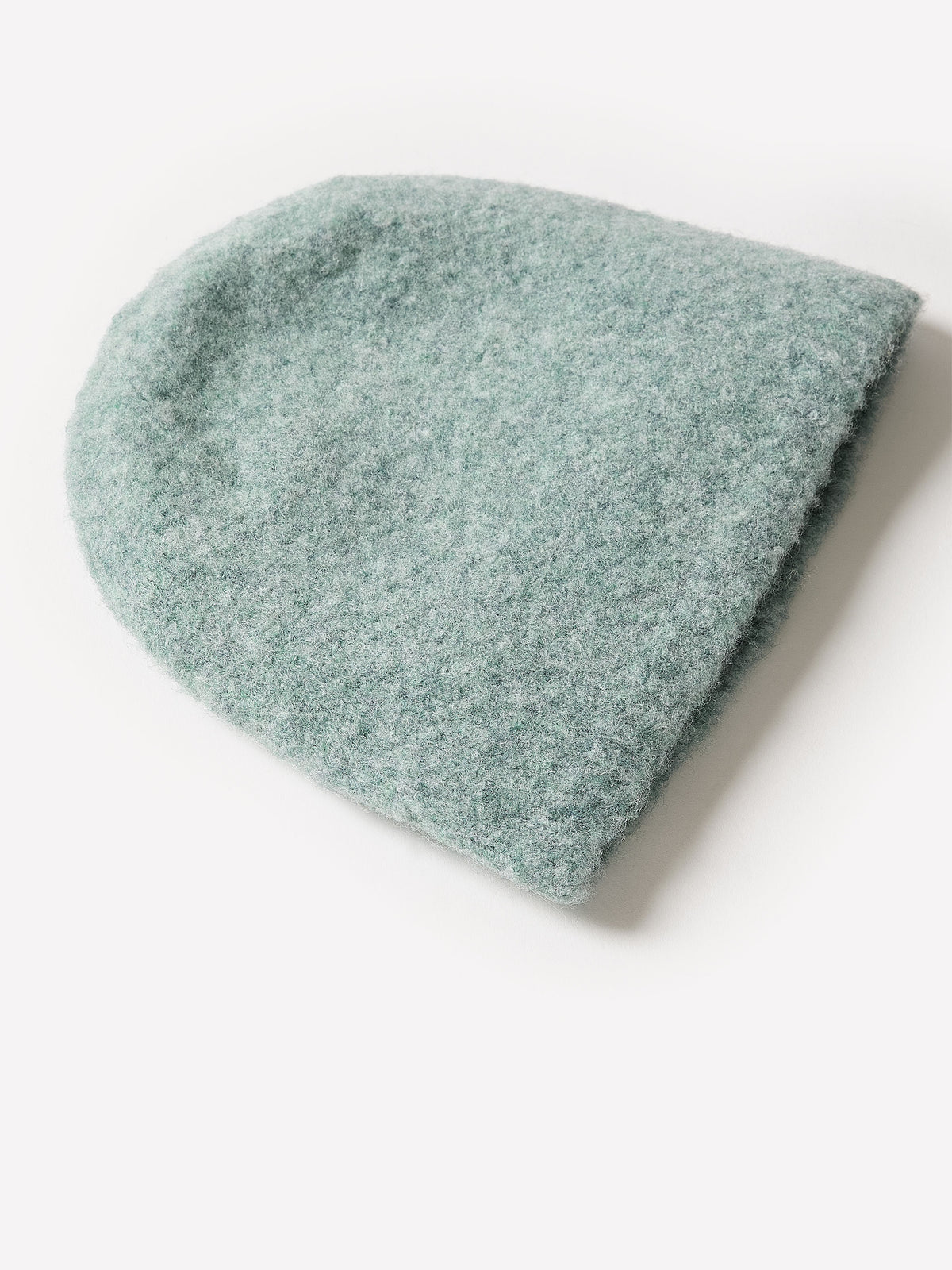 Ribbed Wool Blend Beanie Hat