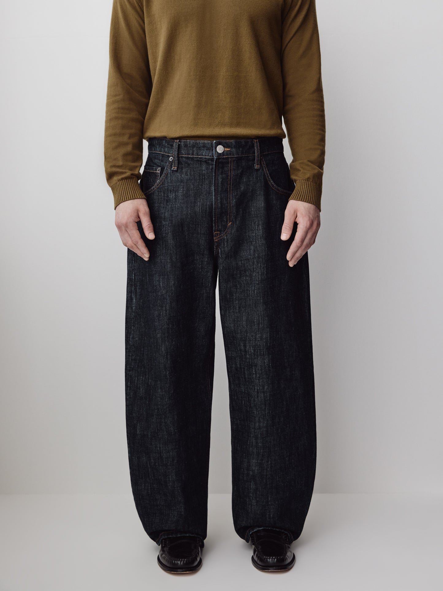 Woven Denim Barrel Fit Jeans Men 100% Cotton