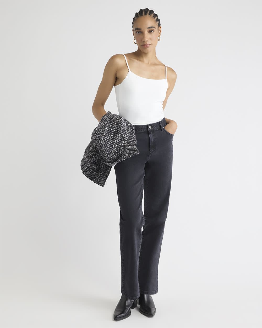 Nylon Scoop-Neck Cami