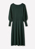 Long-Batwing-Sleeve Midi Sweater Dress