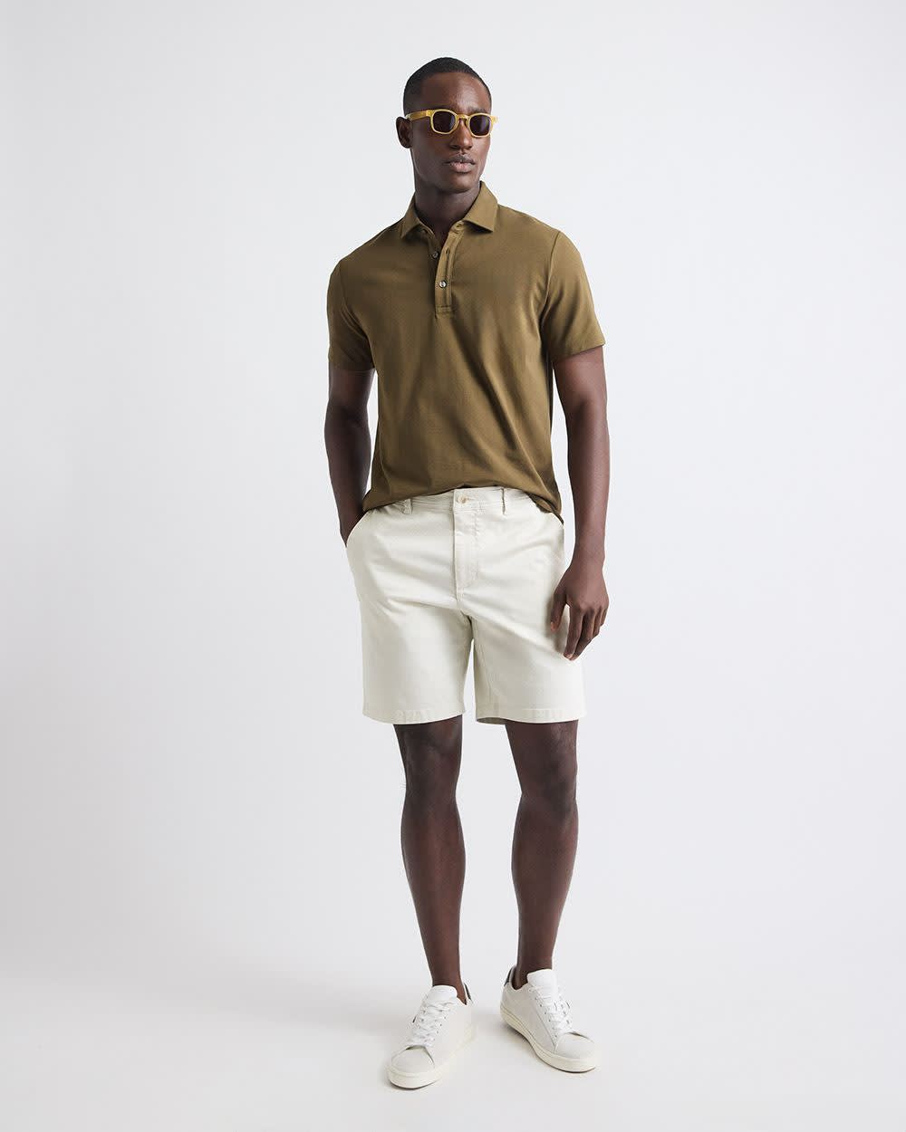 Polo à Manches Courtes en Coton Supima (R)