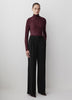 Long-Sleeve Mock-Neck Top