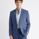 Slim Fit Blue Wool-Blend Suit Blazer