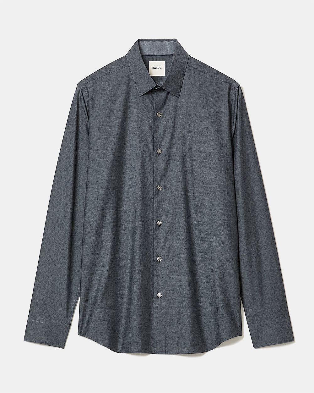 Chemise Habillée Style Denim à Coupe Étroite