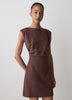 Sleeveless Crew-Neck Mini Dress
