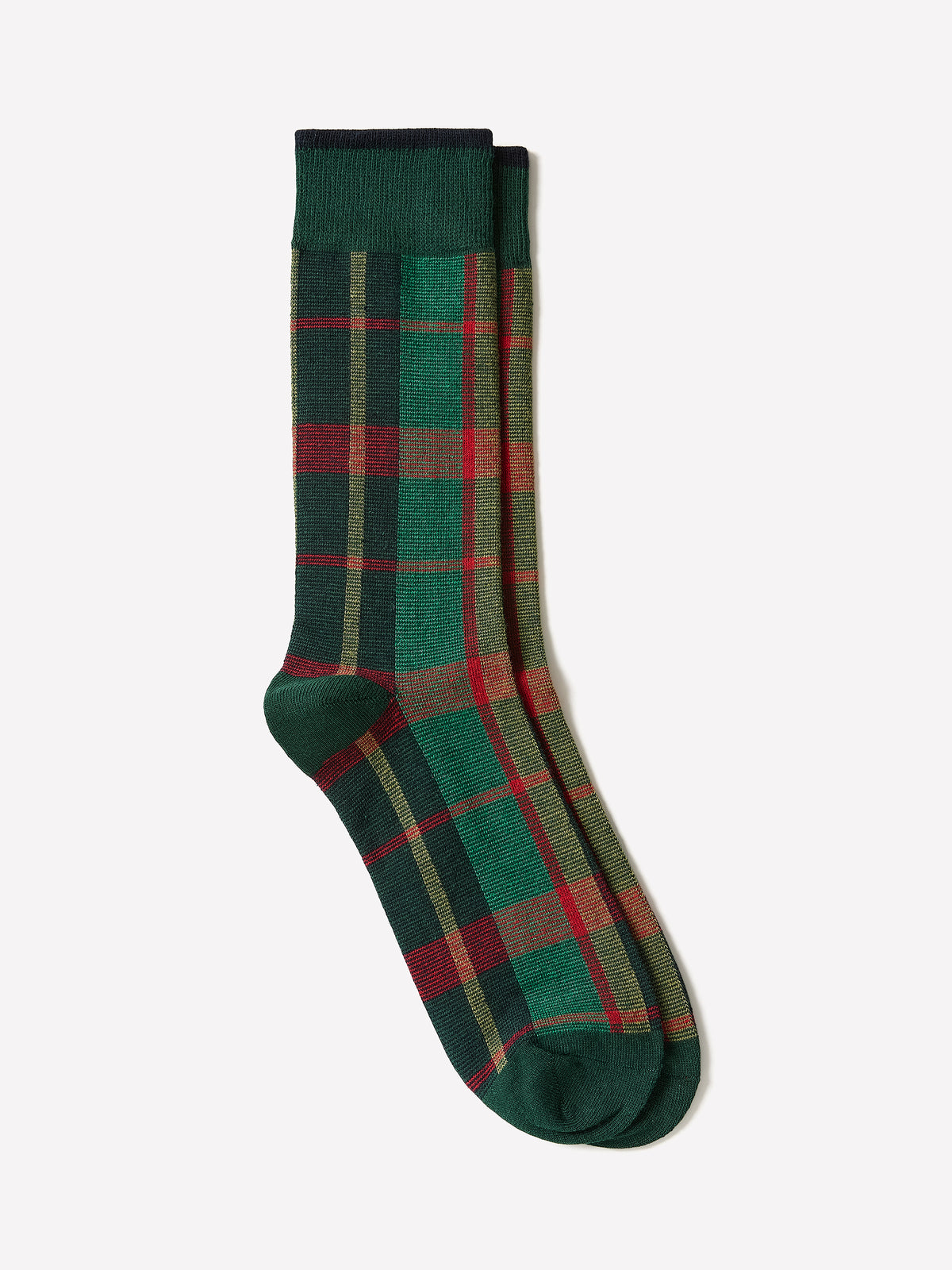 Plaid Cotton Blend Socks for Men