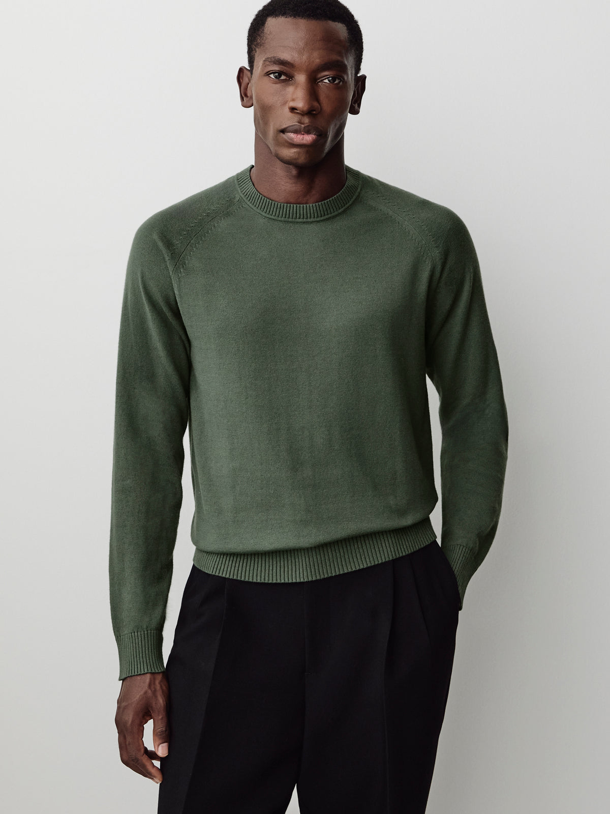 Long-Sleeve Crew-Neck Sweater