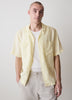 Short-Sleeve Linen Shirt with Camp Collar