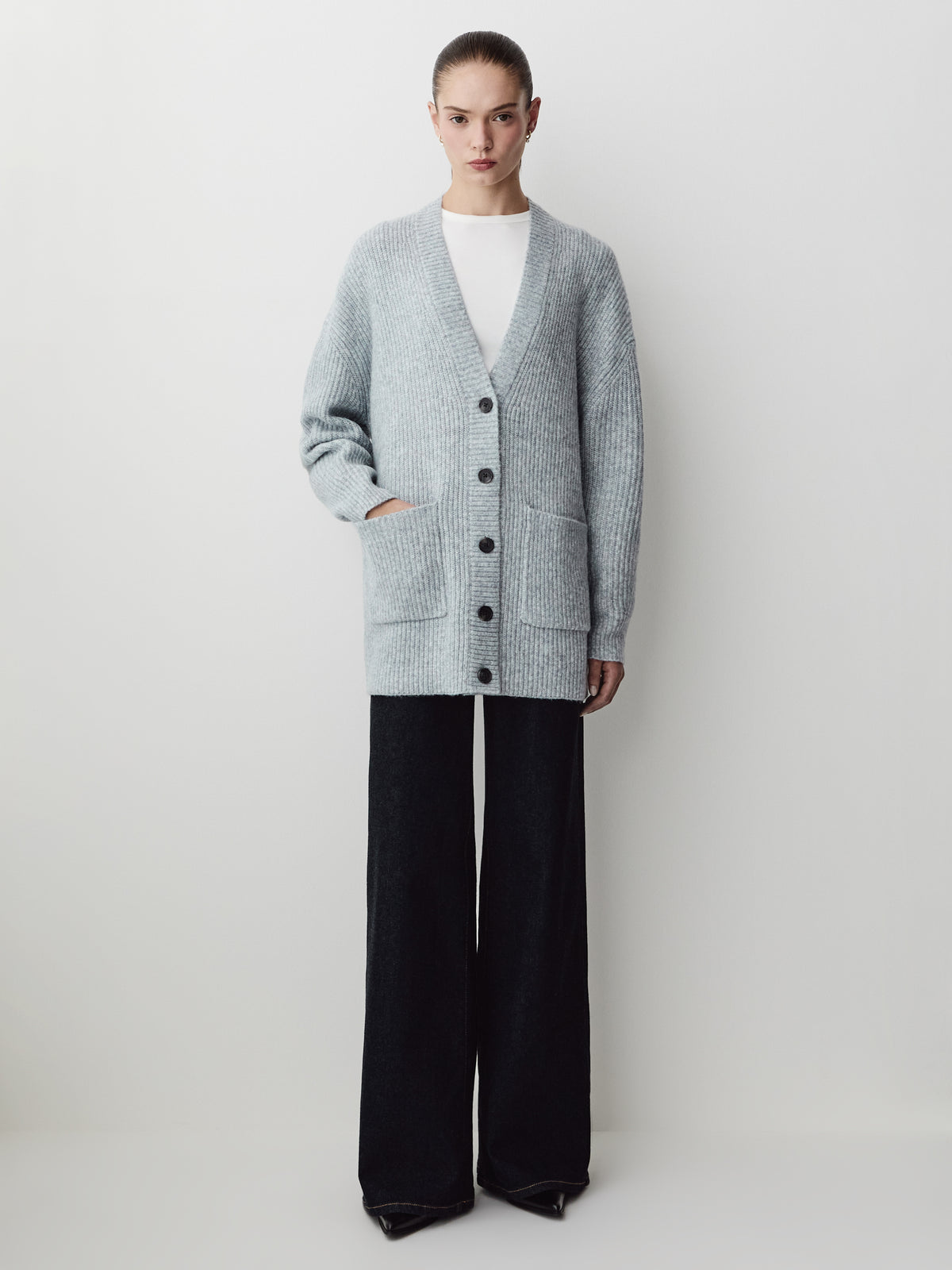 Long Cardigan Wool Blend