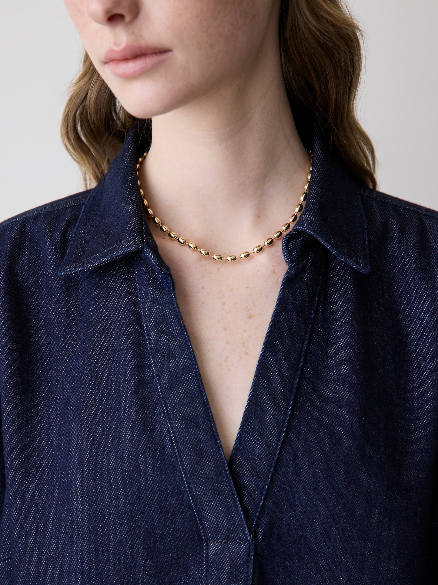 Collier à Billes Dorées