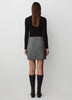 A-Line Mini Skirt Heavy Tweed Wool Blend