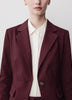 One-Button Fitted Blazer