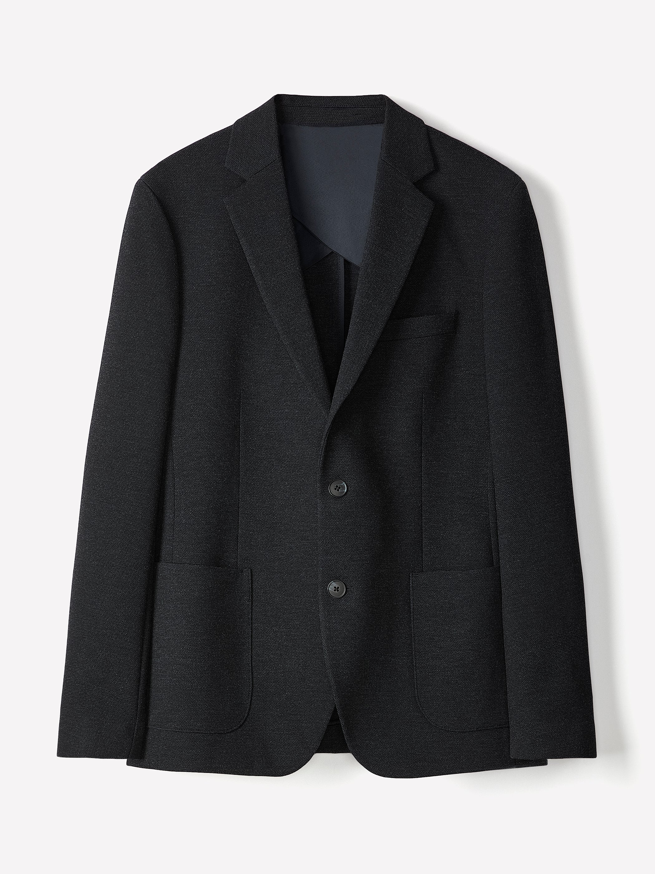 Slim Fit Knit Blazer