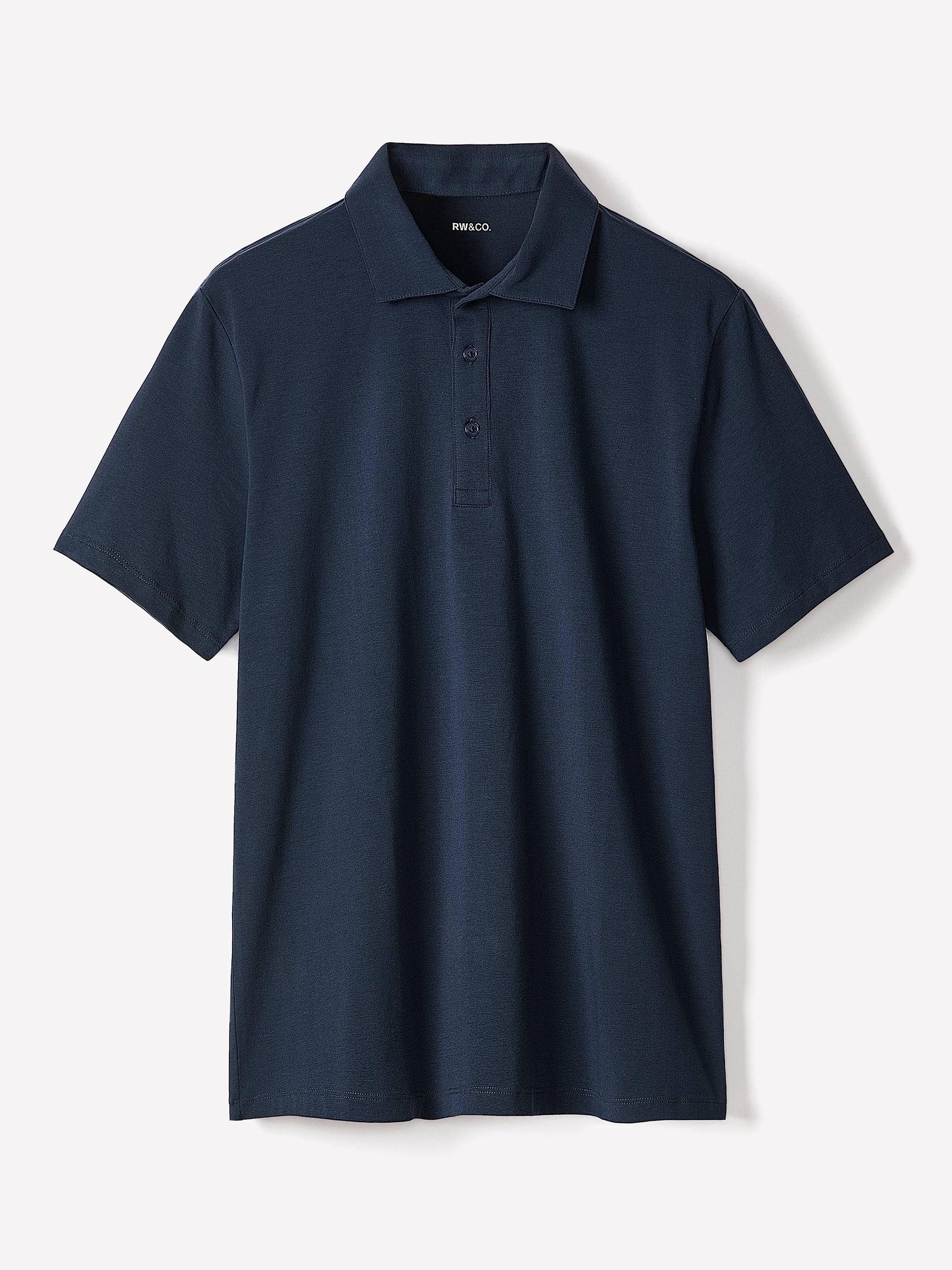 Short-Sleeve Supima (R) Cotton Jersey Polo | RW&CO.
