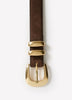 Leather Belt With Metal Loop