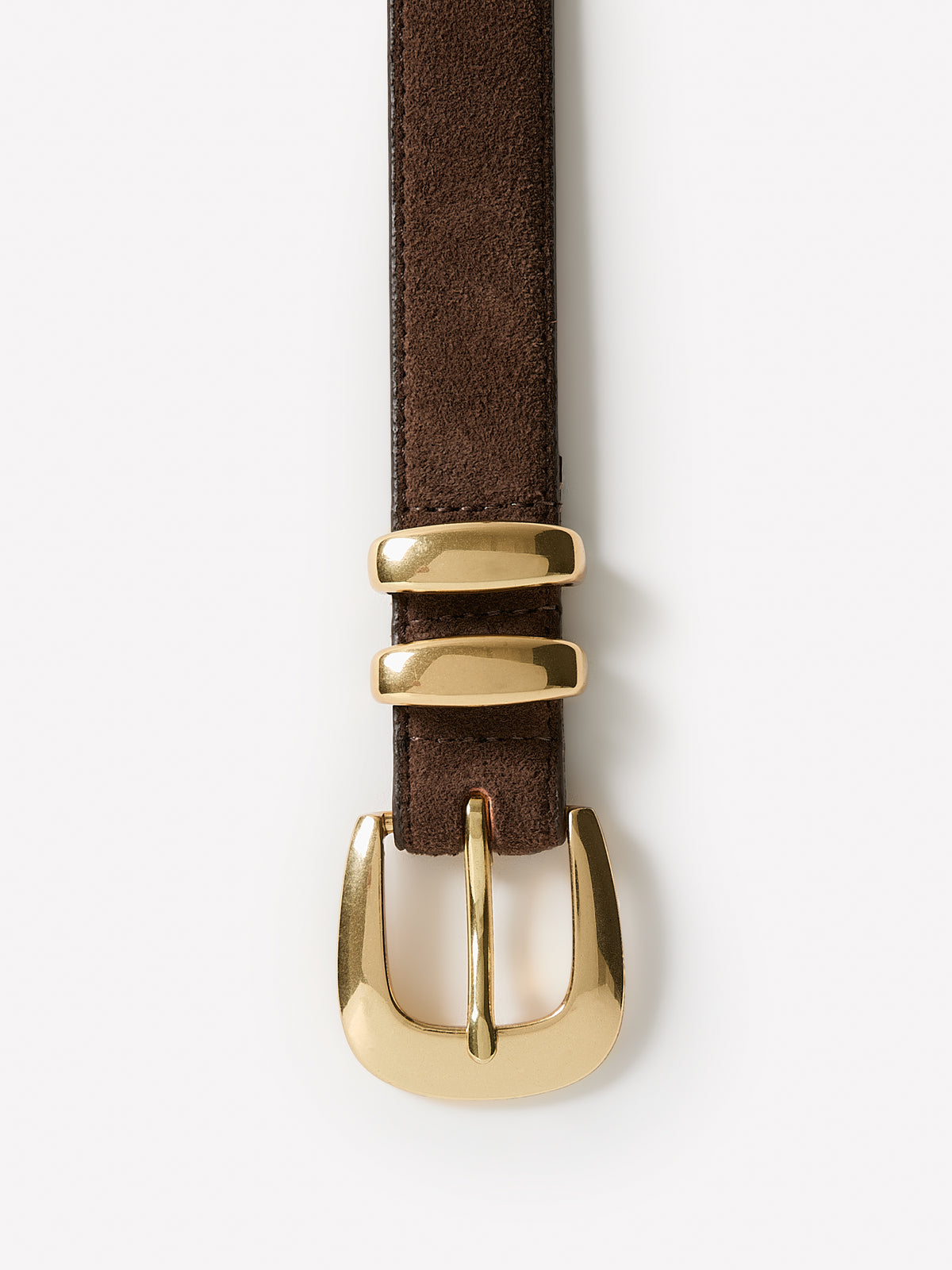 Leather Belt With Metal Loop