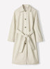 Twill Trench Coat with Removable Belt