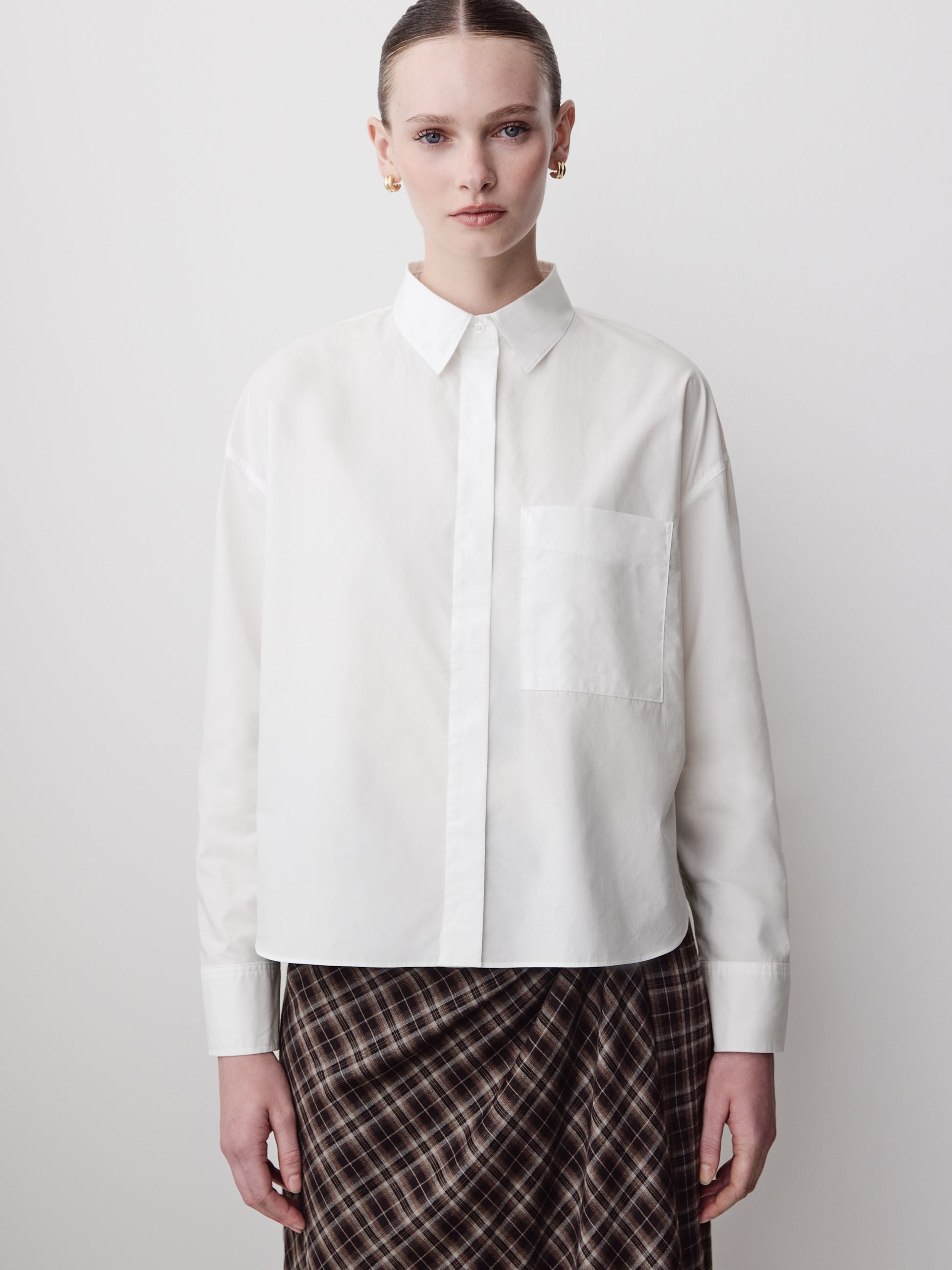 Long-Sleeve Poplin Shirt