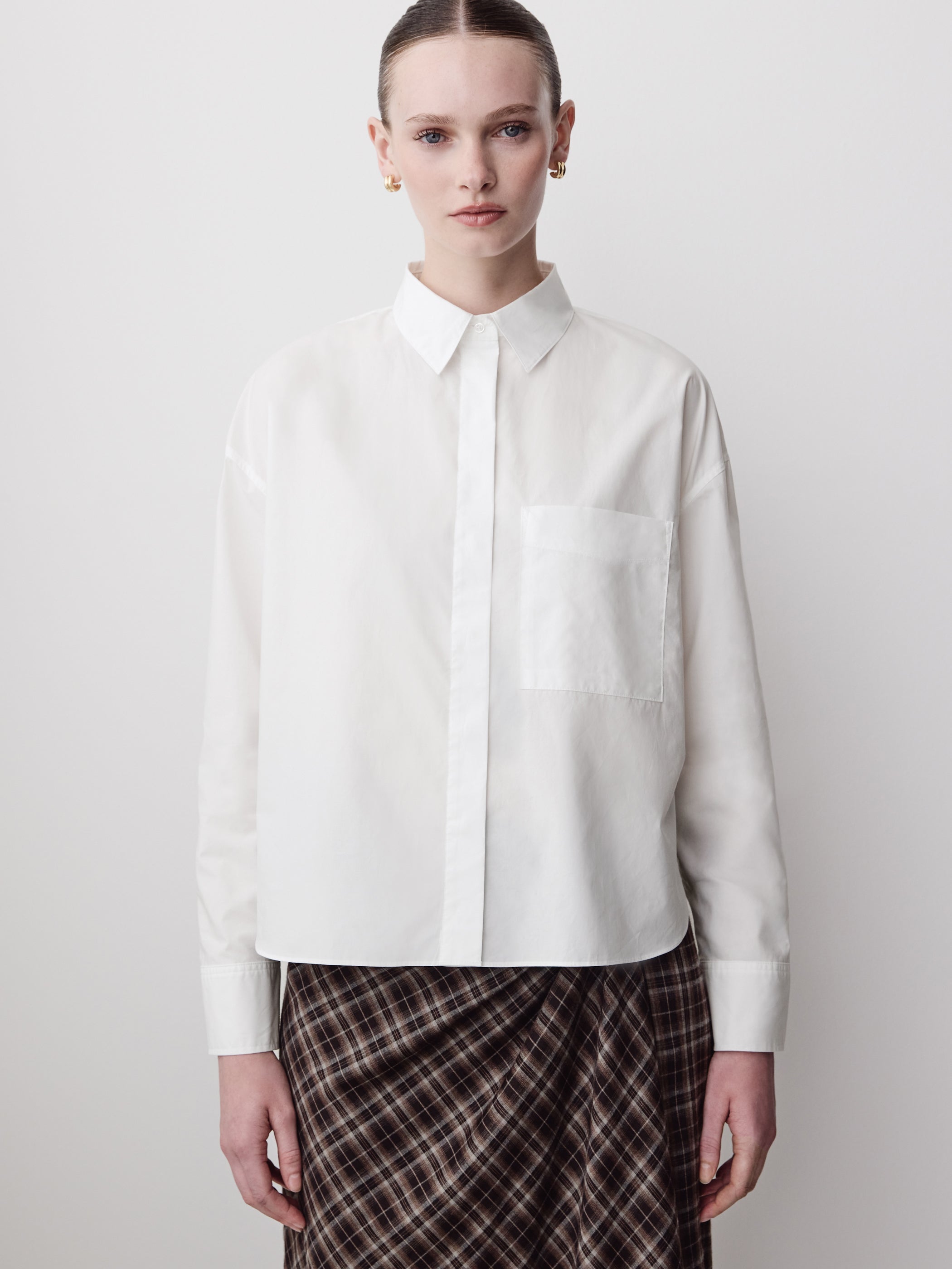 Long-Sleeve Poplin Shirt