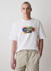Oversized Short-Sleeve Crew-Neck Tee with Print