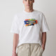 Oversized Short-Sleeve Crew-Neck Tee with Print